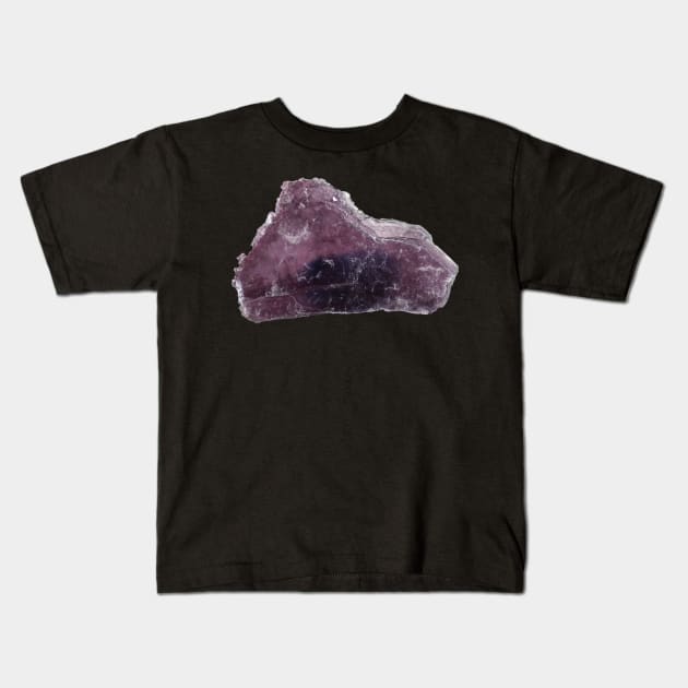 Lepidolite Mineral Sample Kids T-Shirt by seekingcerulean